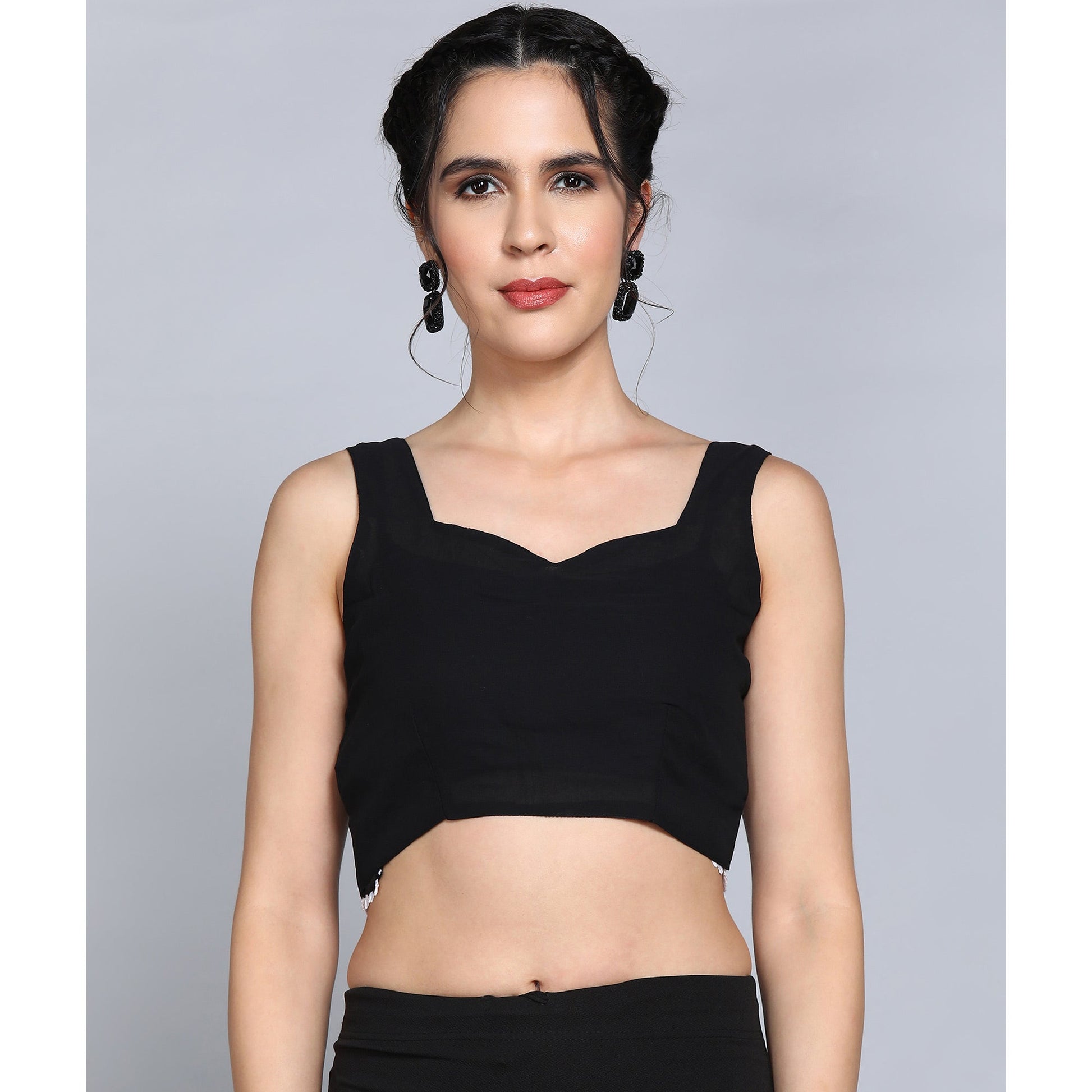 Lavender Solid Lycra Crush Saree