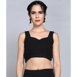 Dark Mauve Solid Lycra Crush Saree