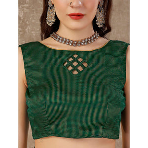 green-floral-swarovski-work-vichitra-silk-saree-with-lace-border