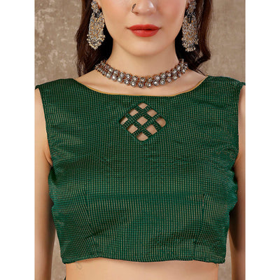 green-floral-swarovski-work-vichitra-silk-saree-with-lace-border
