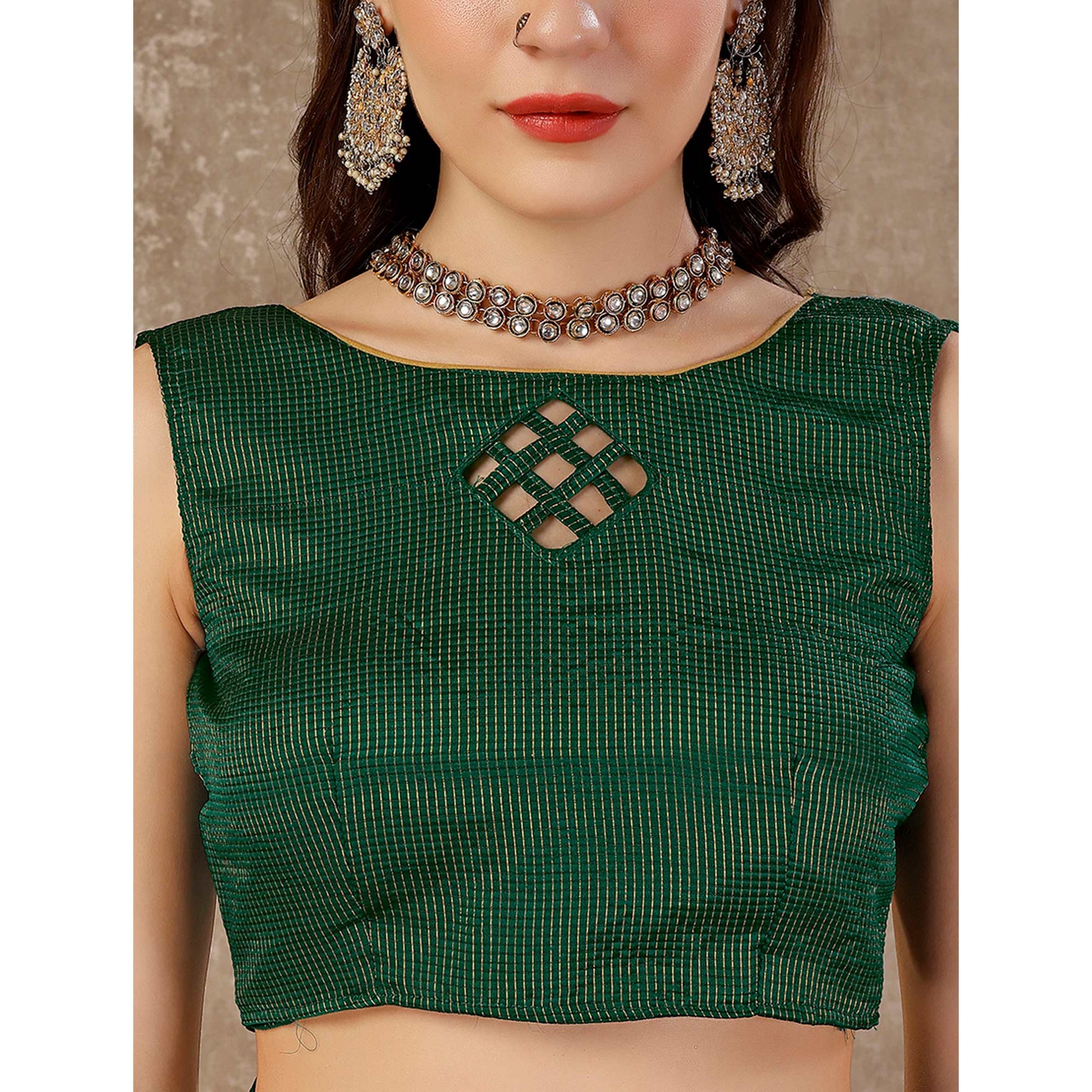 green-swarovski-work-chiffon-saree-with-tassels