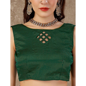 green-swarovski-work-vichitra-silk-saree-with-lace-border