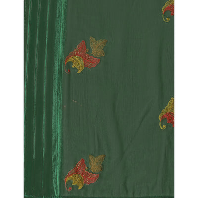 green-floral-embroidered-chiffon-saree-with-with-tassels