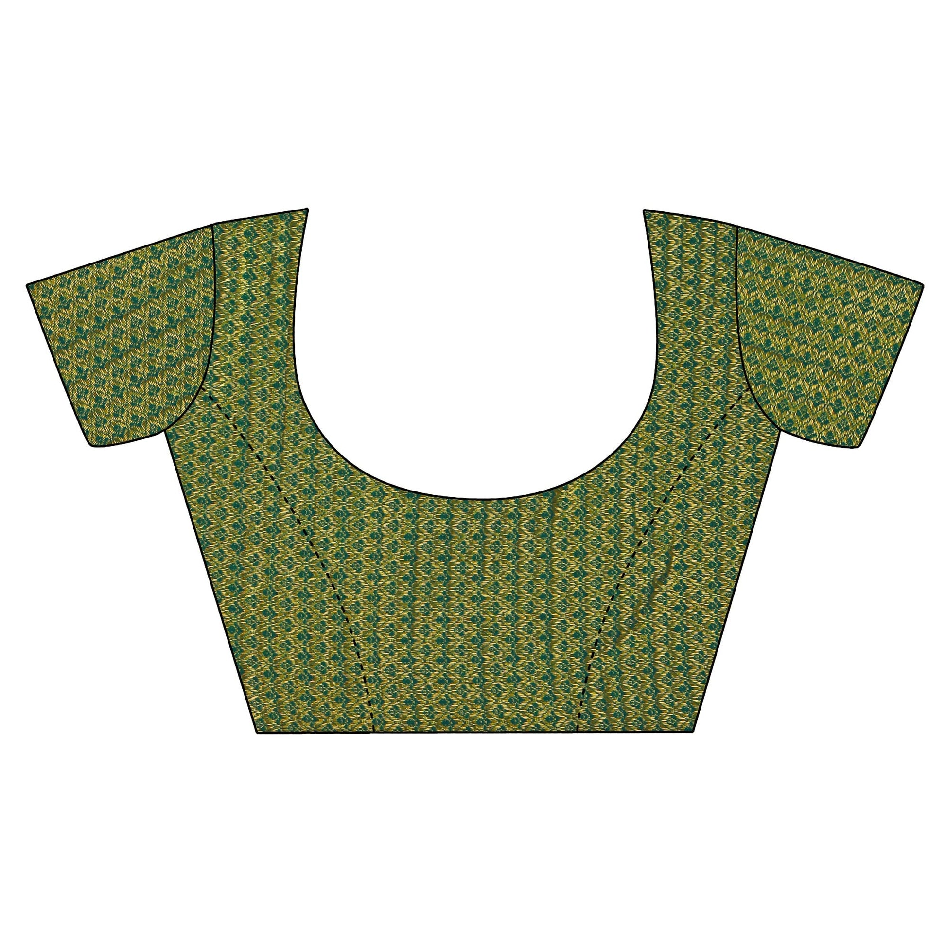 green-foil-printed-with-swarovski-vichitra-silk-saree