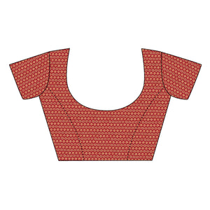 Maroon Bandhani Foil Printed Chiffon Saree With Tassels