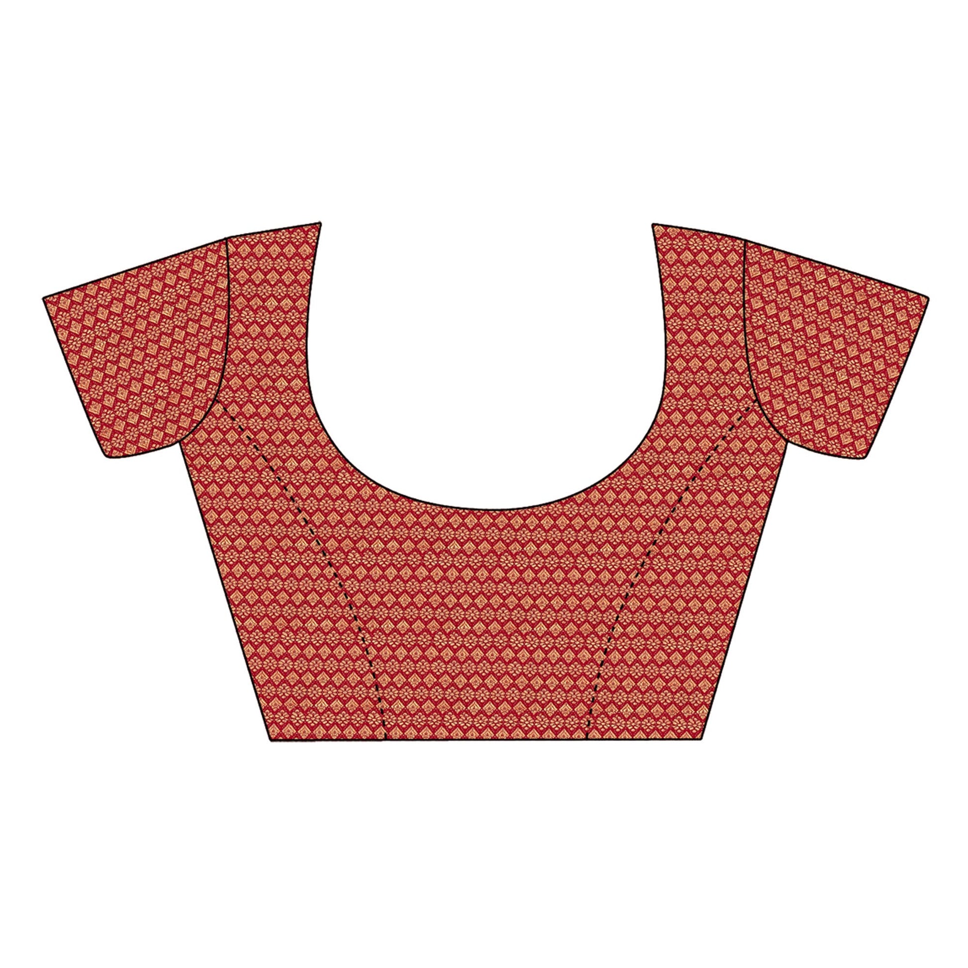 Maroon Bandhani Foil Printed Chiffon Saree With Tassels