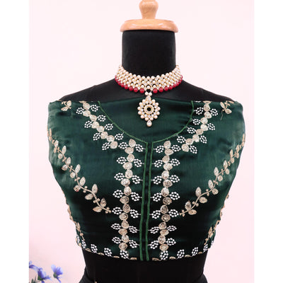 green-sequins-embroidered-satin-saree