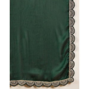 green-solid-chiffon-saree-with-sequins-embroidered-border