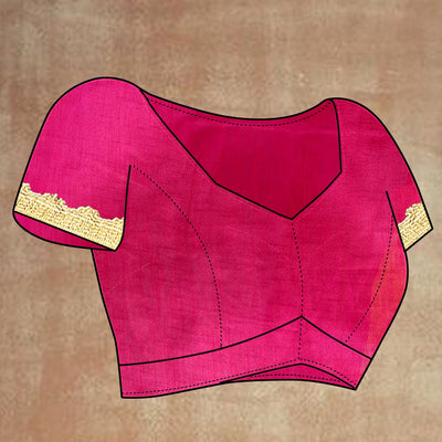 Light Yellow Floral Printed Georgette Saree With Lace Border