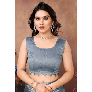 grey-mukaish-work-satin-saree-with-tassels