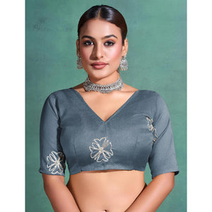 grey-gota-patti-embroidered-linen-saree-with-tassels