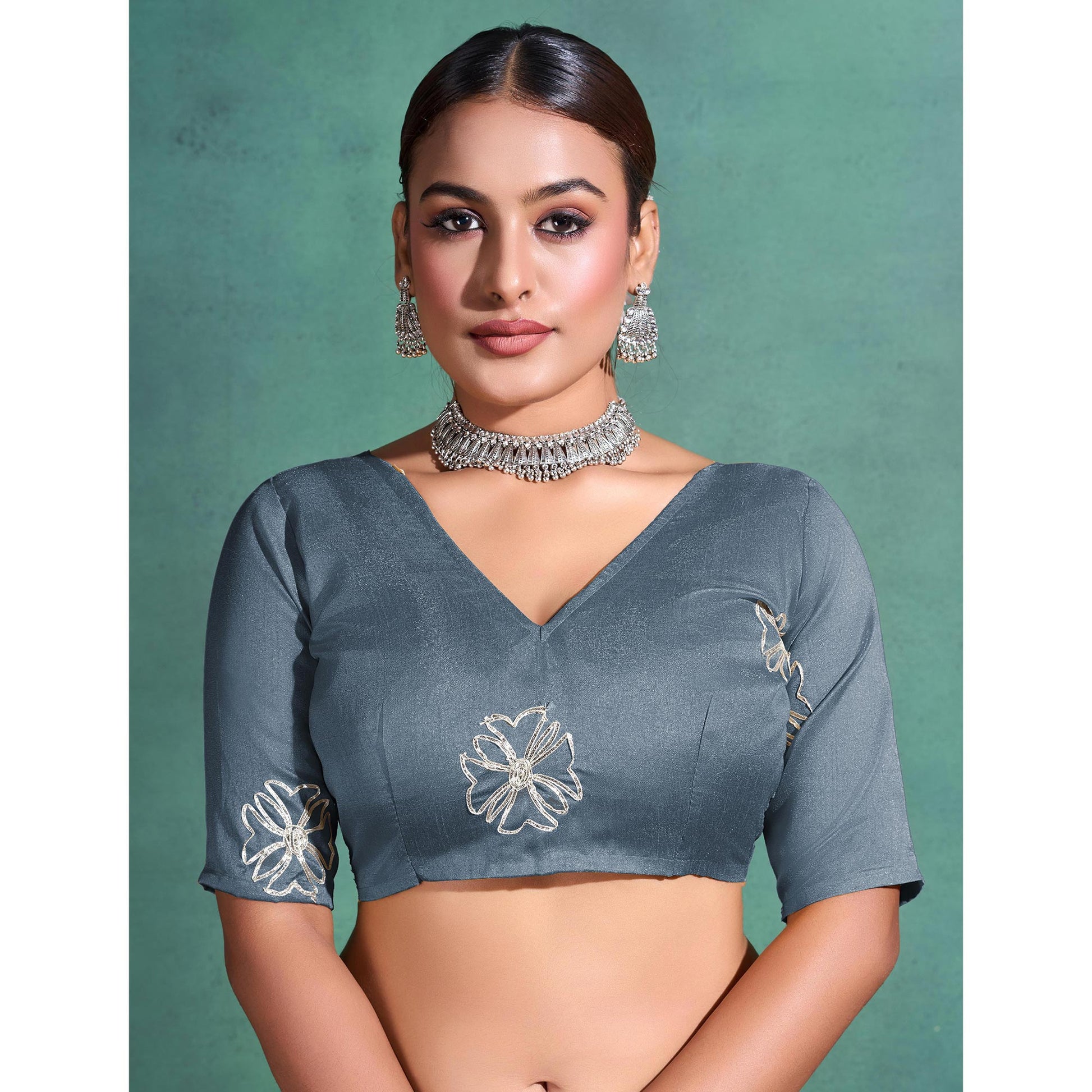 grey-gota-patti-embroidered-linen-saree-with-tassels