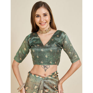 green-digital-printed-bhagalpuri-silk-saree-with-tassels-2