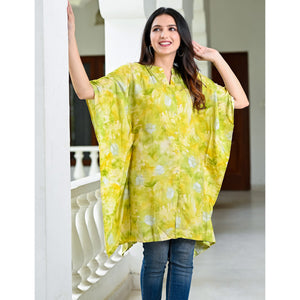 green-floral-foil-printed-rayon-kaftan