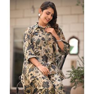green-floral-foil-print-beads-embroidered-chanderi-silk-co-ord-set