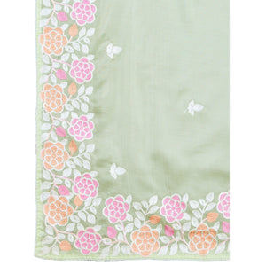green-floral-sequins-embroidered-organza-silk-saree