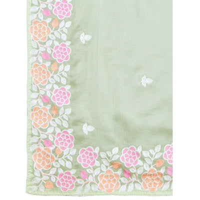 green-floral-sequins-embroidered-organza-silk-saree