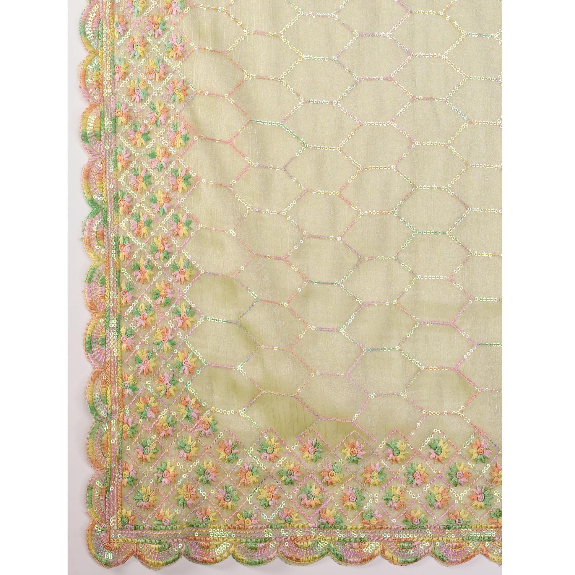 green-floral-sequins-embroidered-mulberry-silk-saree