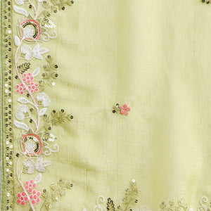 green-floral-sequins-embroidered-organza-saree-7
