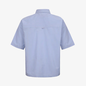 ALMOST GODS | VICTORIA FRESCO SHIRT IN BENGAL STRIPES { BLUE/WHITE