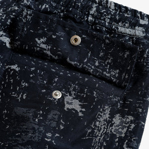 FDMTL | JACQUARD BORO PANTS { BLUE GREY