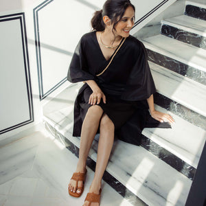 Burlywood Solid Kolha Flats