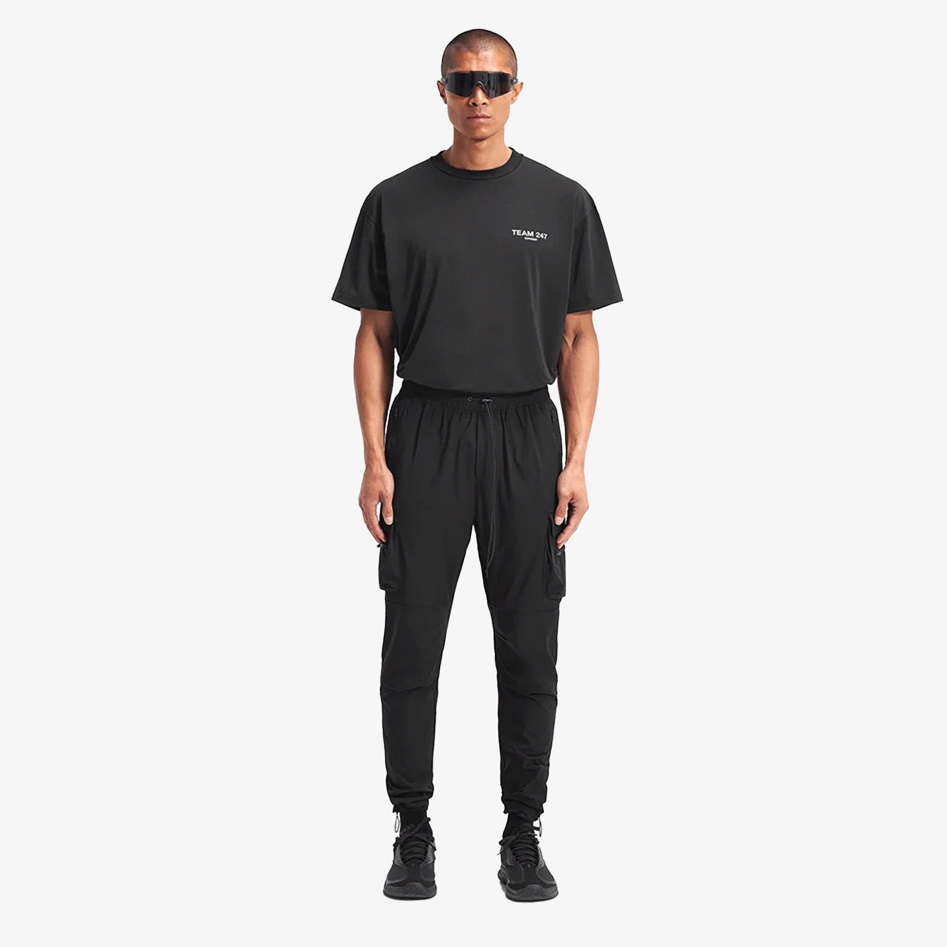REPRESENT | STEPPED HEM SWEATPANTS { 247 PANT { BLACK