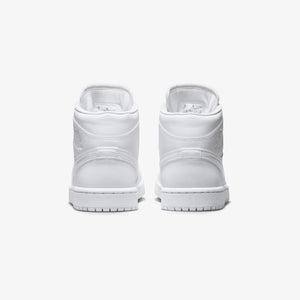 JORDAN | AIR JORDAN 1 MID { WHITE/WHITE-WHITE