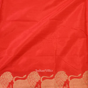 Golden Yellow Designer Pure Banarasi Katan Silk Saree