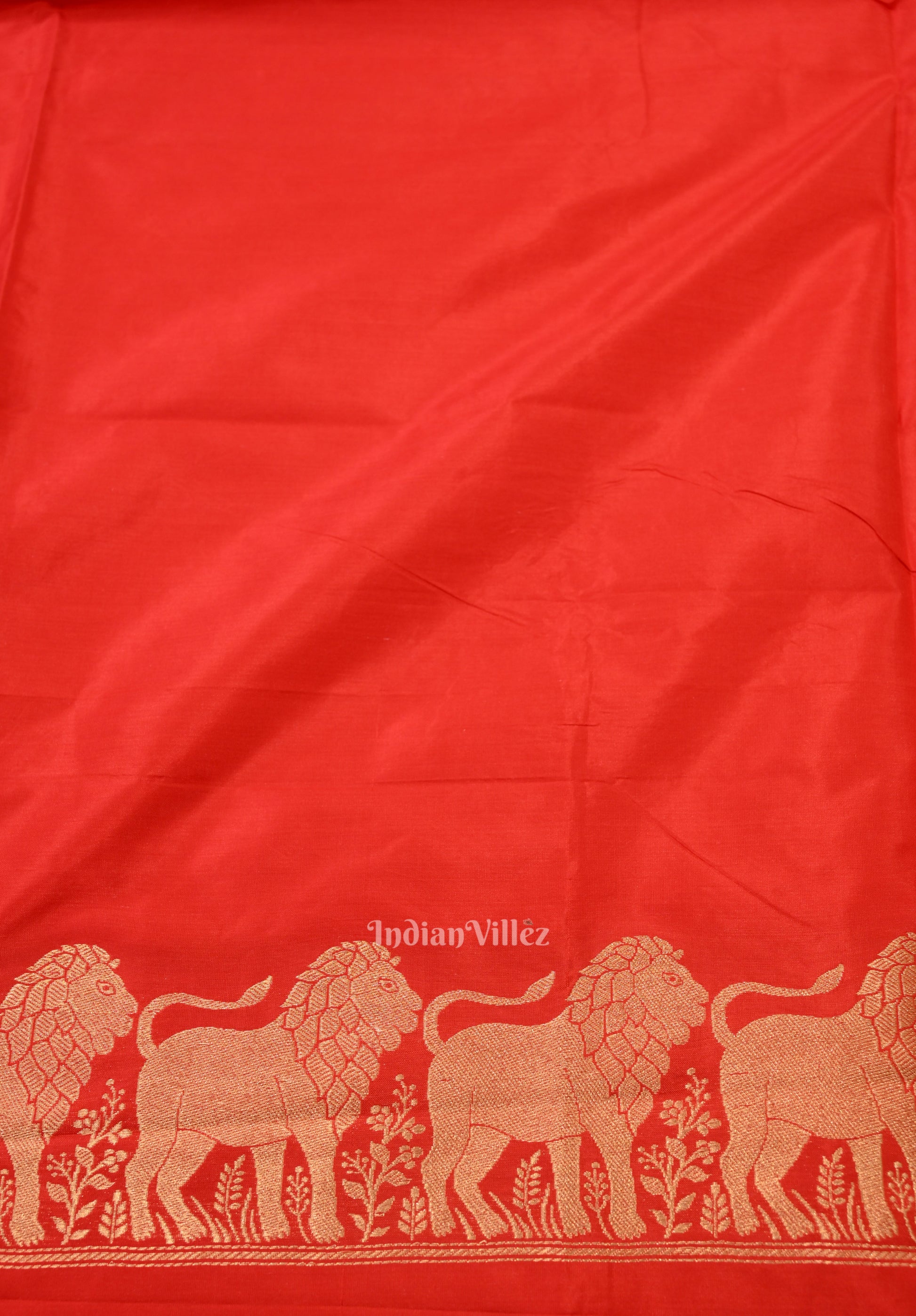 Golden Yellow Designer Pure Banarasi Katan Silk Saree