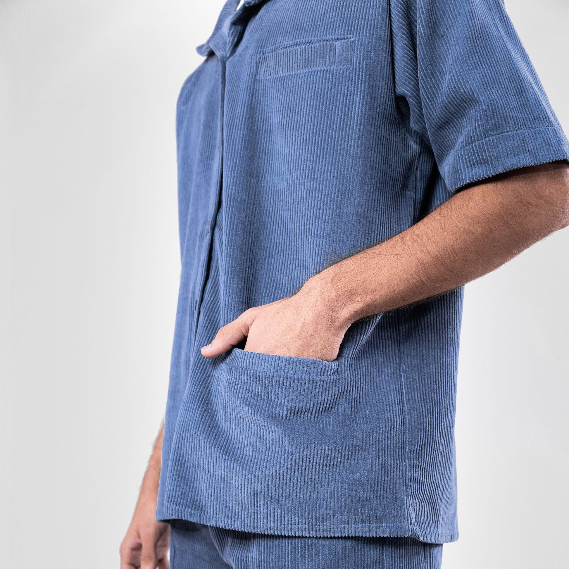 SUPERKICKS | CORDUROY SHIRT { ESTATE BLUE