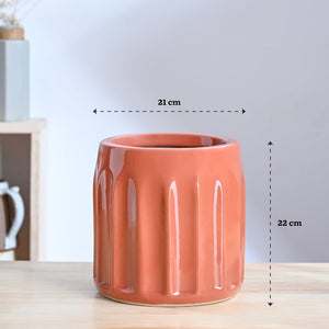 Blushing Sun Ceramic Planter