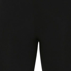 Smooth Mid-thigh Cotton Shortie Liner (Pack of 2) - Black-Black