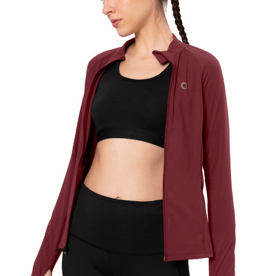 Energize Performance Full Sleeve Active Jacket - Chocolate Truffle