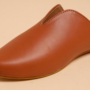 Coconut Shell Leather Mules