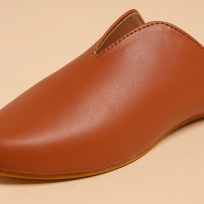 Coconut Shell Leather Mules
