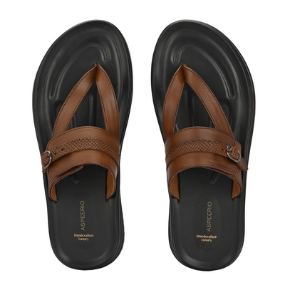 Comet Leather Slippers by Aspeerio