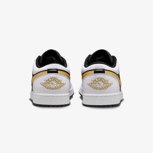 JORDAN | AIR JORDAN 1 LOW { WHITE/METALLIC GOLD-BLACK