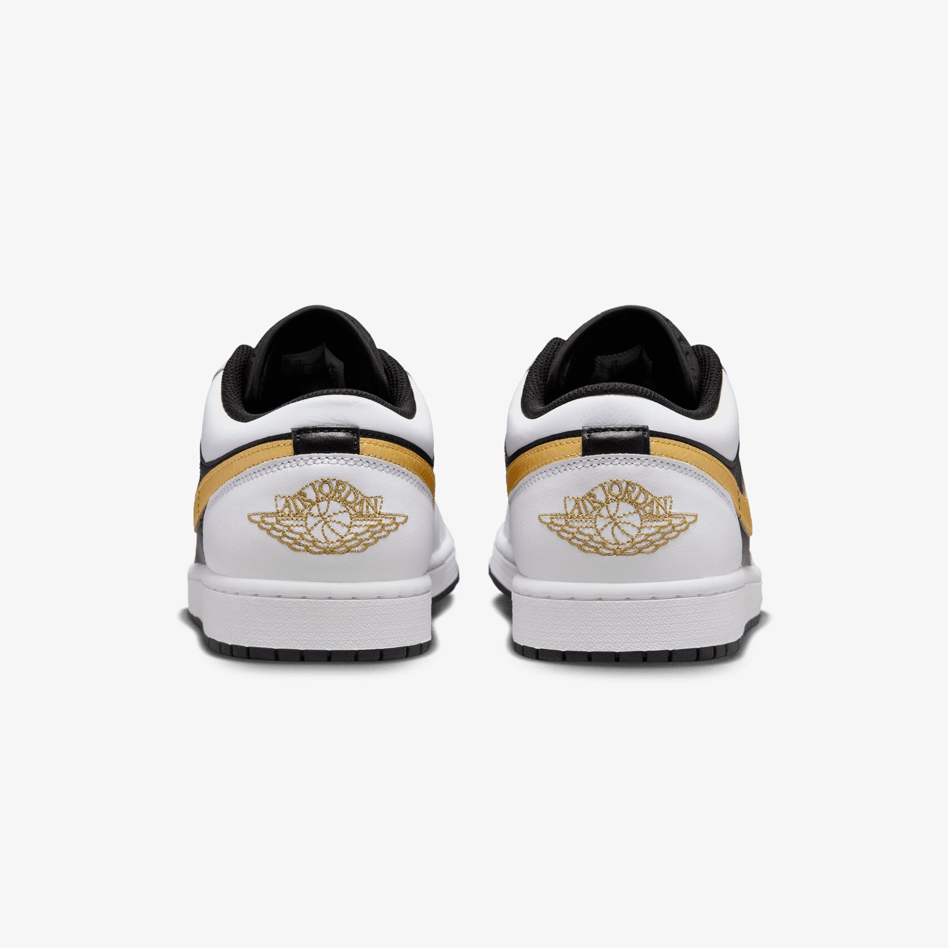 JORDAN | AIR JORDAN 1 LOW { WHITE/METALLIC GOLD-BLACK