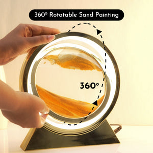 Rotating Sandscape Decorative Lamp