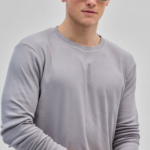 Light Grey Textured Sweatshirt