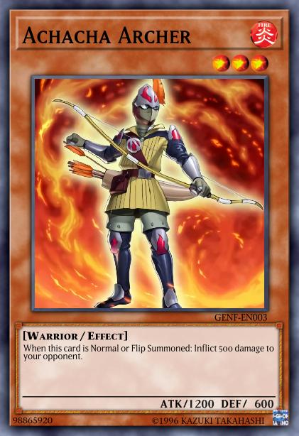 Achacha Archer - SP13-EN004 - Starfoil Rare - 1st Edition