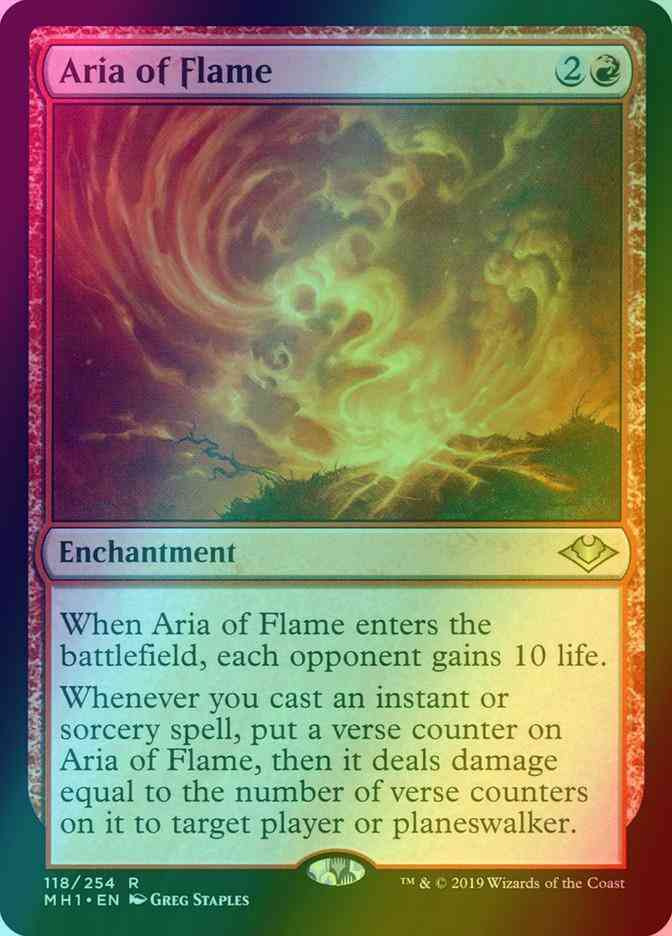 Aria of Flame [118] [Modern Horizons] [Foil]