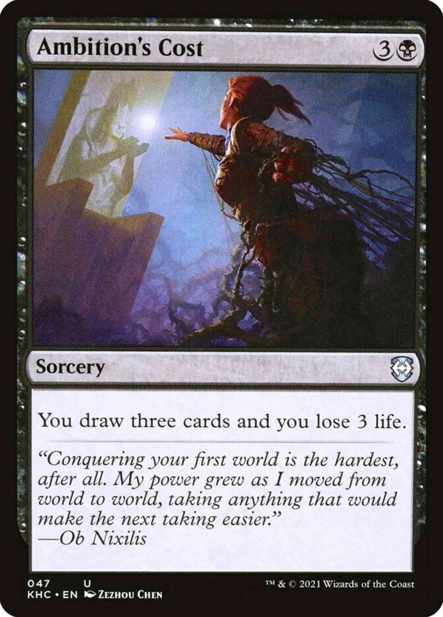 Ambition's Cost [47] [Kaldheim Commander] [Non-Foil]