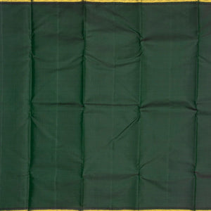 Rust Handloom Kanchipuram Korvai Silk Saree With Floral Buttas