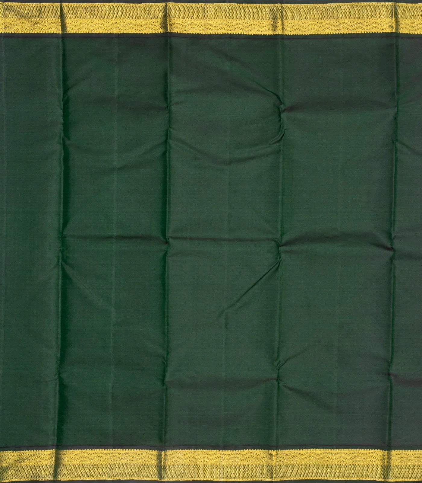 Rust Handloom Kanchipuram Korvai Silk Saree With Floral Buttas