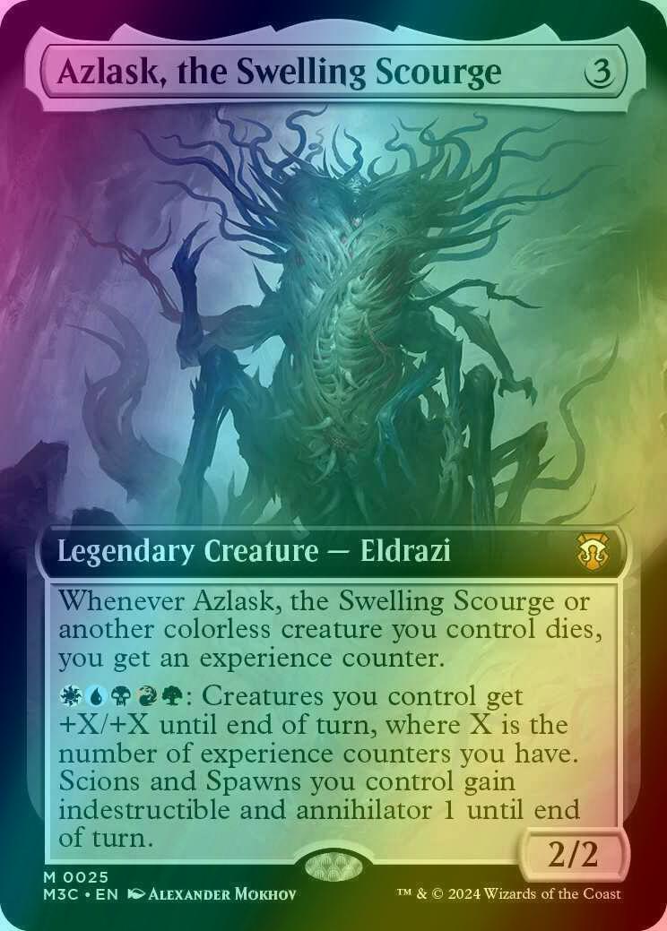 Azlask, the Swelling Scourge [25] [Extended Art] [Modern Horizons 3: Commander] [Foil]