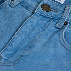 Light Blue Tapered Fit Jeans