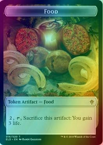 Bear Token (08) // Food Token (16) [Throne of Eldraine Tokens] [Foil]