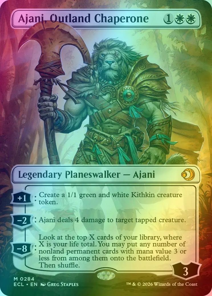 Ajani, Outland Chaperone [284] [Borderless] [Lorwyn Eclipsed] [Foil]